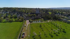 Le jardin du Courtil vu du ciel